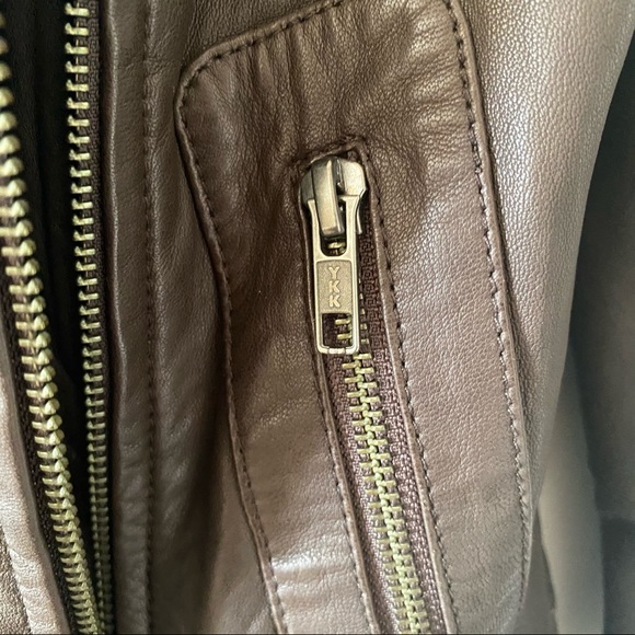 LIKE NEW Mackage Kenya Brown Leather Jacket 💯 Leather XXS - Picture 14 of 16